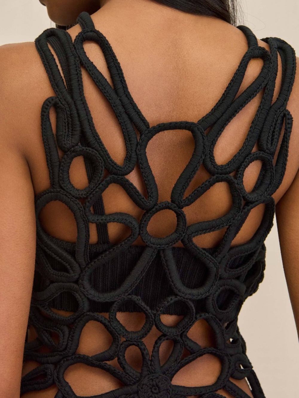 Cult Gaia Women's Danica Knitted Top Black M NWT - Picture 5 of 12